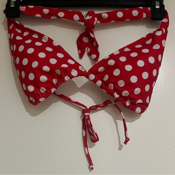 Red Polka Dot Bikini Top - Picture 1 of 2